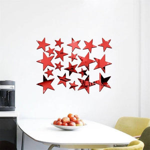 Star Art Mirror Decal